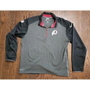 Washington Redskins NFL Nike Dri Fit OnField 1/4 Zip Pullover XL Randy Jordan